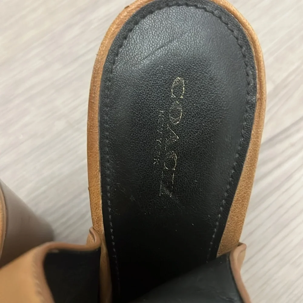 Coach - ankle zipper platform bootie size 10